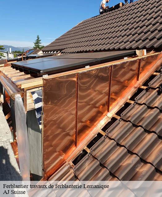 Ferblantier travaux de ferblanterie Lemanique AJ Suisse