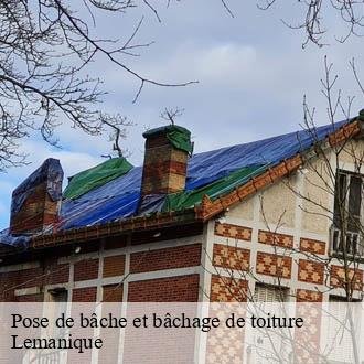 Pose de bâche et bâchage de toiture Lemanique AJ Suisse